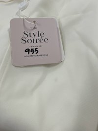 DEFECT | Hilton Highwaist Pants in White in L DEFECT | Hilton Highwaist Pants in White in L