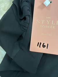 DEFECT | Sonia Sleeved Knotted Top in Black in XS DEFECT | Sonia Sleeved Knotted Top in Black in XS