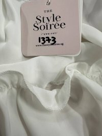 DEFECT | Pace Puffy Sleeve Romper Dress in White in XXS DEFECT | Pace Puffy Sleeve Romper Dress in White in XXS