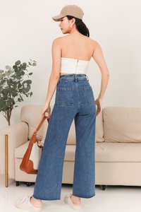 Preslie Pleat Co-ord Top in White Preslie Pleat Co-ord Top in White