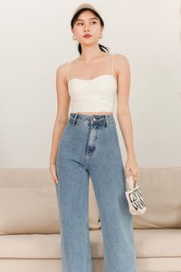 Bora Bustier Top in White Bora Bustier Top in White