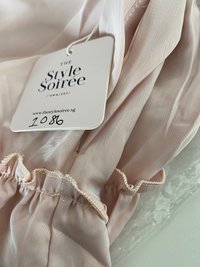 DEFECT | Pace Puffy Sleeve Romper Dress in Pastel Pink in XS DEFECT | Pace Puffy Sleeve Romper Dress in Pastel Pink in XS