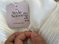 DEFECT | Promise Pleat Halter Top in White in XXS