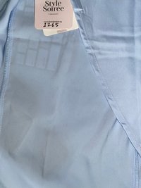 DEFECT | Deliana Drape Satin Midi in Pastel Blue in M DEFECT | Deliana Drape Satin Midi in Pastel Blue in M