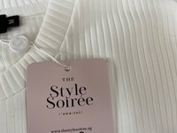 DEFECT | Roshan Ribbed Oversized Tee in White in M DEFECT | Roshan Ribbed Oversized Tee in White in M