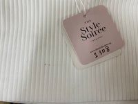 DEFECT | Roshan Ribbed Oversized Tee in White in M DEFECT | Roshan Ribbed Oversized Tee in White in M