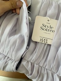 DEFECT | Madeline Mesh Romper Dress in Lilac in XS DEFECT | Madeline Mesh Romper Dress in Lilac in XS