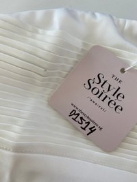 DEFECT | Preslie Pleat Co-ord Top in White in M DEFECT | Preslie Pleat Co-ord Top in White in M