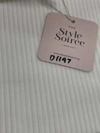 DEFECT | Roshan Ribbed Oversized Tee in White in M  DEFECT | Roshan Ribbed Oversized Tee in White in M