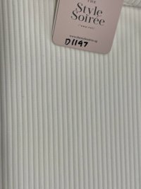 DEFECT | Roshan Ribbed Oversized Tee in White in M  DEFECT | Roshan Ribbed Oversized Tee in White in M