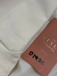 DEFECT | Brandy Oversized Blazer in Cream White in XS  DEFECT | Brandy Oversized Blazer in Cream White in XS