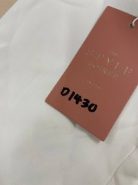 DEFECT | Brandy Oversized Blazer in Cream White in XS  DEFECT | Brandy Oversized Blazer in Cream White in XS