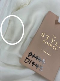 DEFECT | Sandro Sleeved Dress in White in M DEFECT | Sandro Sleeved Dress in White in M