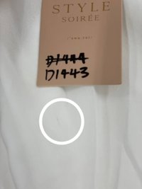 DEFECT | Sandro Sleeved Dress in White in M DEFECT | Sandro Sleeved Dress in White in M