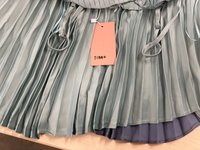 DEFECT | Cerine Colourblock Pleat Romper Dress in Teal x Navy in XS