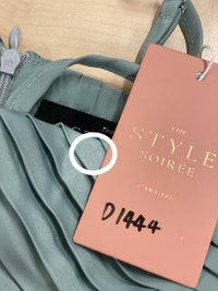 DEFECT | Cerine Colourblock Pleat Romper Dress in Teal x Navy in XS