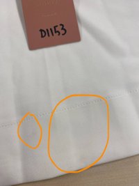 DEFECT | Deline Double Button Highwaist Pants in White in L