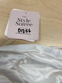 DEFECT | Kerin Knotted Satin Top in White in XL DEFECT | Kerin Knotted Satin Top in White in XL