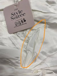 DEFECT | Kerin Knotted Satin Top in White in XL DEFECT | Kerin Knotted Satin Top in White in XL