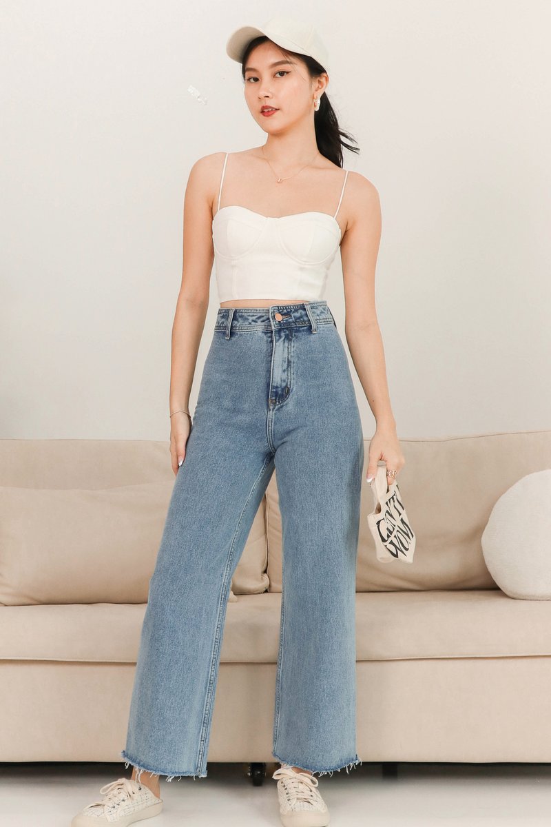 Bora Bustier Top in White
