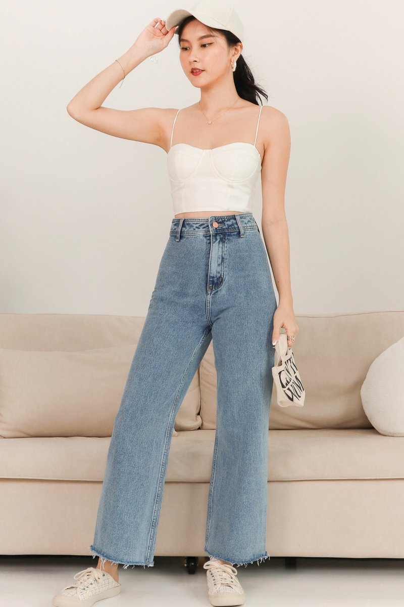 Bora Bustier Top in White
