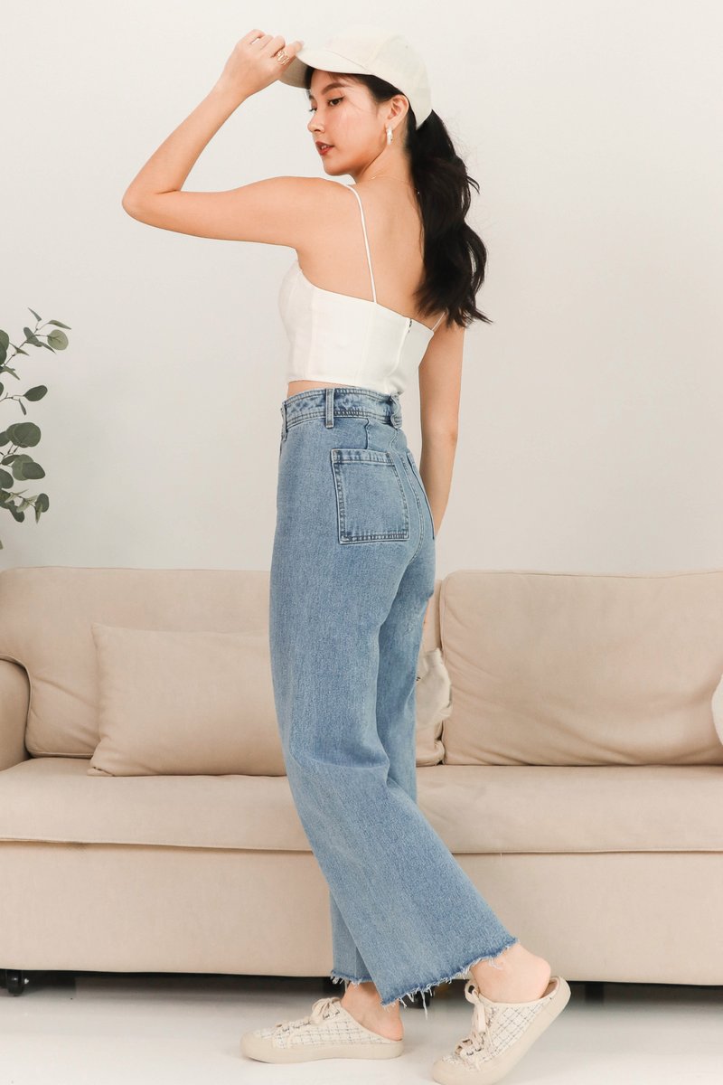 Bora Bustier Top in White