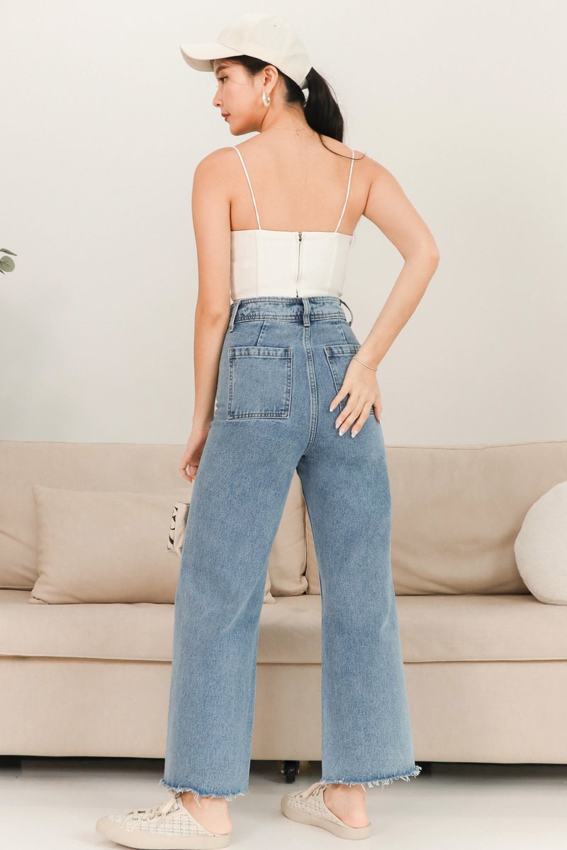 Bora Bustier Top in White