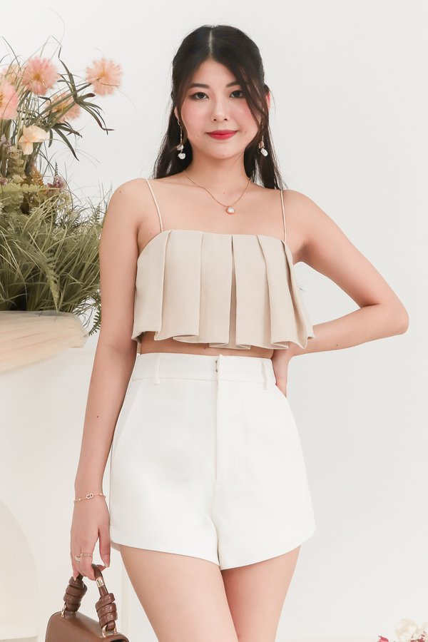 Chance Co-ord Top in Nude