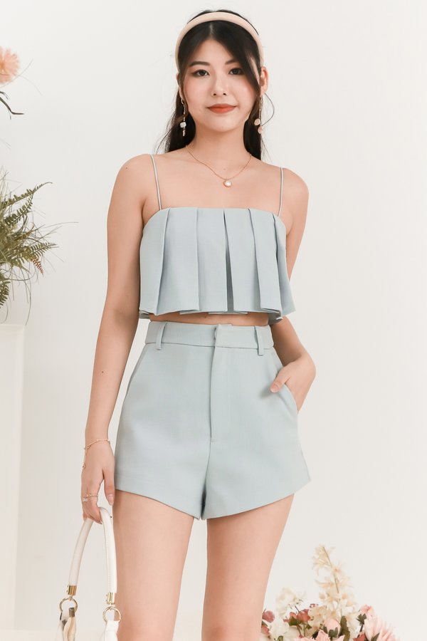 RESTOCKS | Chance Co-ord Top in Tiffany Blue