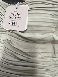 DEFECT | Poline Pleated Padded Top in Nude Grey In XS, S & M DEFECT | Poline Pleated Padded Top in Nude Grey In XS, S & M
