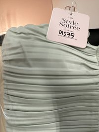 DEFECT | Poline Pleated Padded Top in Mint In S & M DEFECT | Poline Pleated Padded Top in Mint In S & M