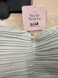 DEFECT | Poline Pleated Padded Top in Mint In XS DEFECT | Poline Pleated Padded Top in Mint In XS