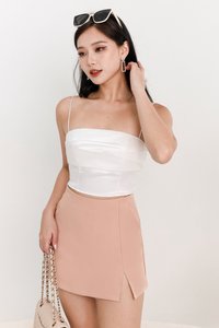 Seydra Satin Top in White Seydra Satin Top in White