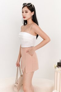 Seydra Satin Top in White Seydra Satin Top in White