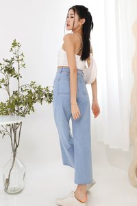 Sana Sweetheart Crossback Top in White Sana Sweetheart Crossback Top in White
