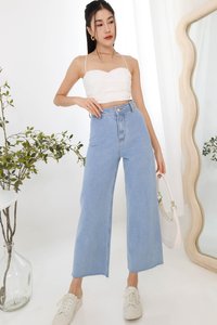 Sana Sweetheart Crossback Top in White Sana Sweetheart Crossback Top in White