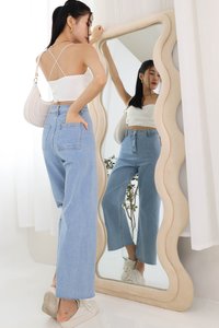 Sana Sweetheart Crossback Top in White Sana Sweetheart Crossback Top in White