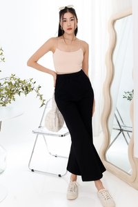 Parisa Padded Low Back Top in Nude