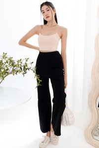 Parisa Padded Low Back Top in Nude