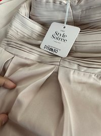 DEFECT | Petrine Pleat Sleeved Romper Dress in Pastel Pink in M DEFECT | Petrine Pleat Sleeved Romper Dress in Pastel Pink in M