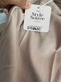 DEFECT | Petrine Pleat Sleeved Romper Dress in Pastel Pink in M DEFECT | Petrine Pleat Sleeved Romper Dress in Pastel Pink in M