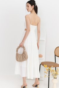 DEFECT | Carrie Cut Out Maxi in White in XXS