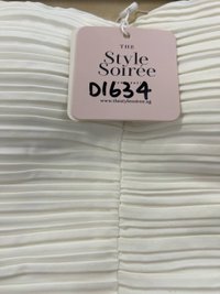 DEFECT | Poline Pleated Padded Top in White in XS,S,M DEFECT | Poline Pleated Padded Top in White in XS,S,M