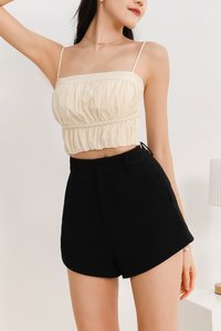 Perla Padded Top in Pastel Yellow Perla Padded Top in Pastel Yellow