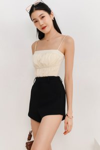 Perla Padded Top in Pastel Yellow Perla Padded Top in Pastel Yellow