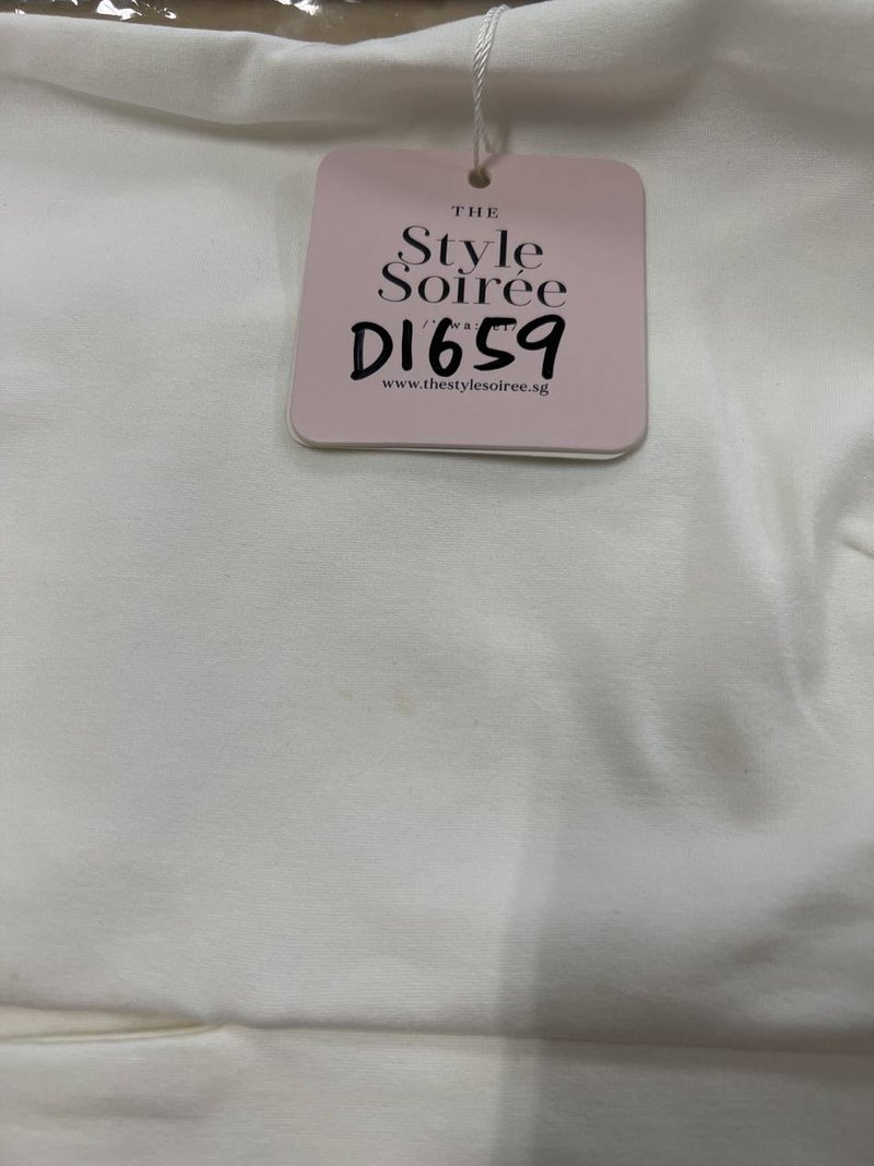 DEFECT | Chloe Co-ord Slit Top in White in L DEFECT | Chloe Co-ord Slit Top in White in L