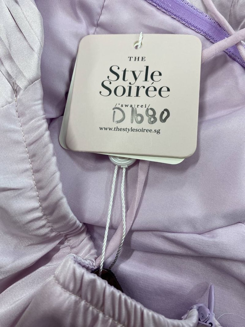 DEFECT | Claire Cross Back Maxi in Lilac in M