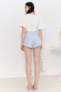 Terrie Tweed Co-ord Shorts in Blue Terrie Tweed Co-ord Shorts in Blue