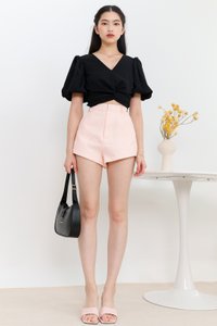 Peydra Puffy Sleeve Top in Black Peydra Puffy Sleeve Top in Black