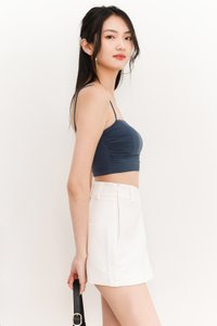 Raquel Ruched Co-ord Padded Top in Ocean Blue Raquel Ruched Co-ord Padded Top in Ocean Blue